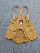 Gamehide Game Vest Medium Brown Canvas Coated Waterproof Hunting Pockets