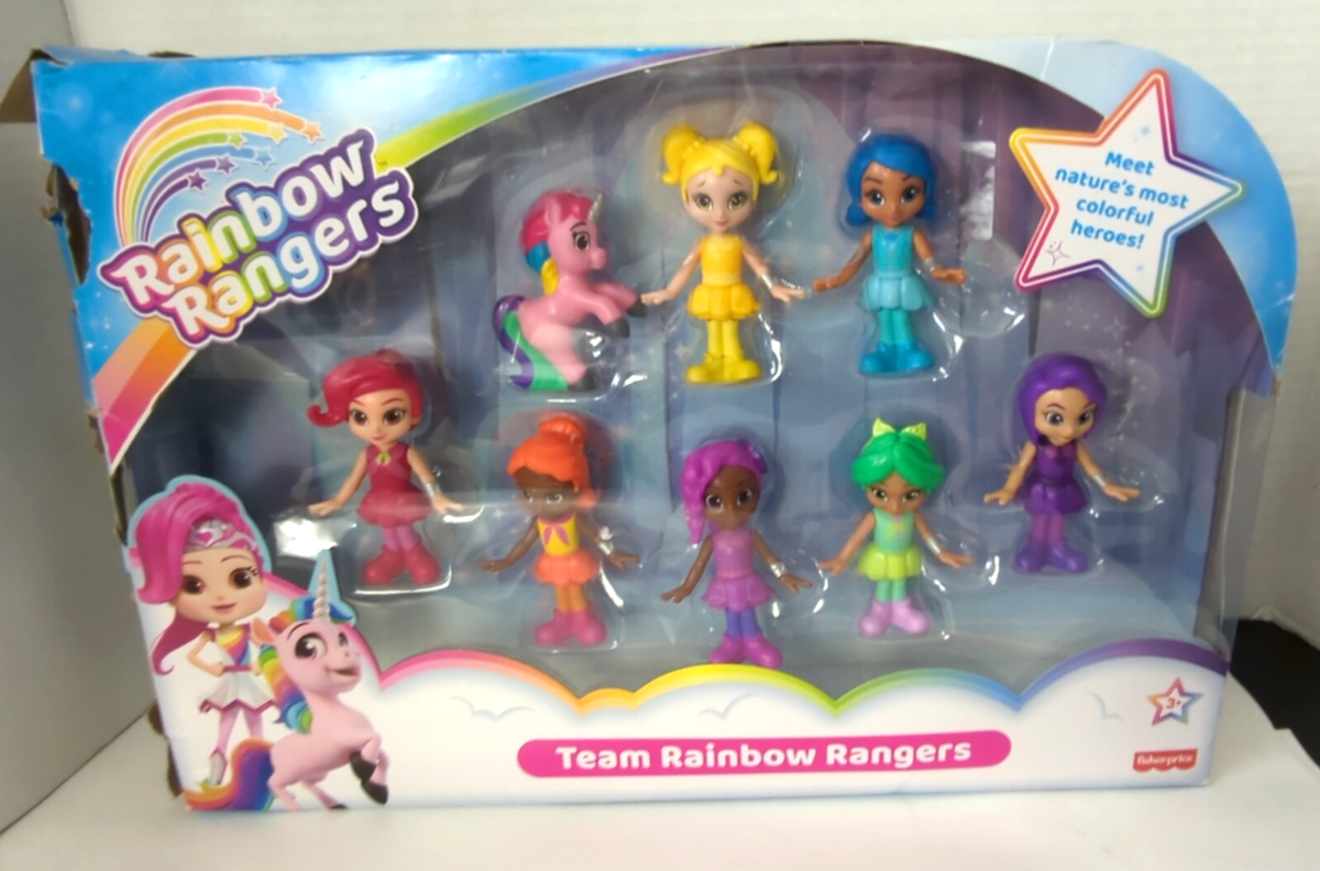 Rainbow Rangers RARE 2020 Action Figures Complete Set of 8 Fisher 
