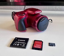 Canon PowerShot SX400 IS HD 16.0MP Digital Camera-- Red