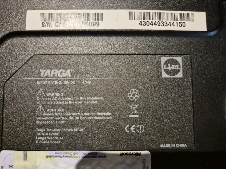 Targa Laptop XP Lidl - Bild 4 von 4
