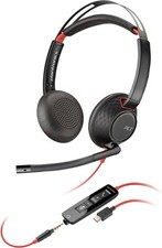 Poly Blackwire 5220 USB-C Wired Stereo Headset with Boom Mic Plantronics