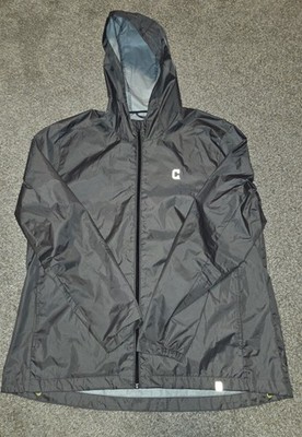 Cleveland Indians Grey Logo MLB 47 Brand Light Windbreaker Jacket Hooded