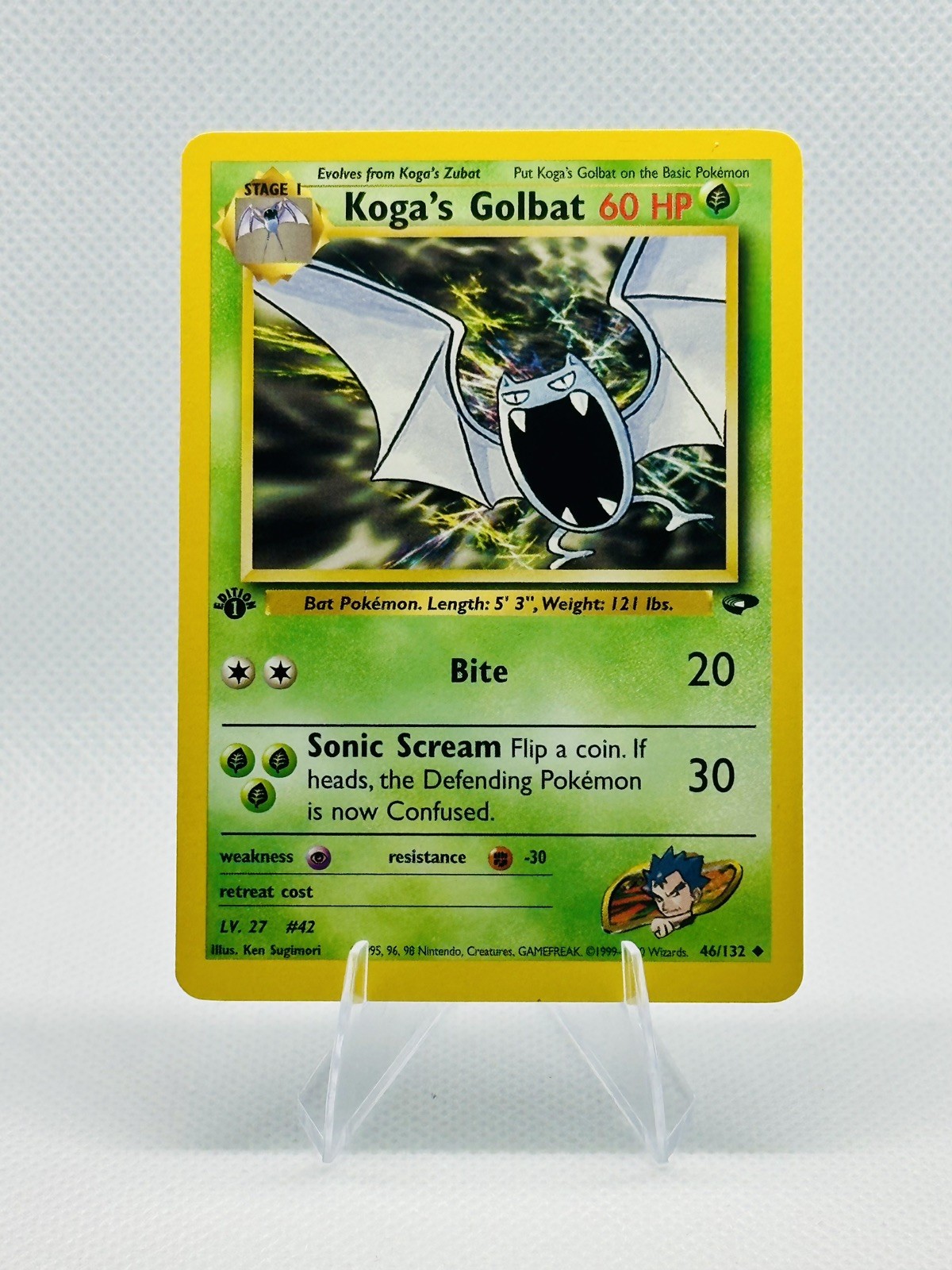Koga's Golbat 46/132 Gym Challenge 1st Edition - Near Mint