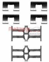 Hinterachse Metzger 109-1118 ZubehöRsatz, Scheibenbremsbelag FüR Fiat,Honda,Rove