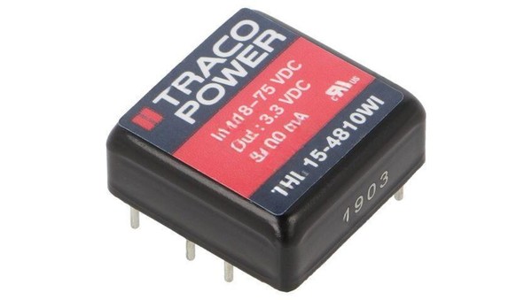 Przetwornica Dc/Dc, 15W, Uwej: 18...75VDC, Uwyj: 3,3VDC, Iwyj: 3400Ma THL 15-481-image
