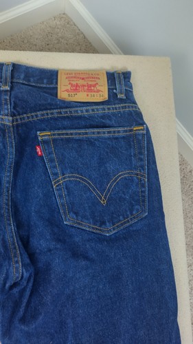 Vintage Levis 517 Jeans Mens 36x32 Blue Bootcut Fit Medium Wash Denim - Picture 7 of 22