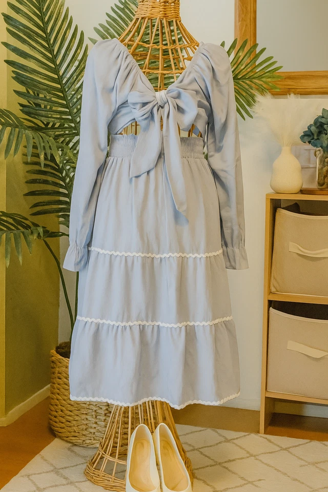 Vestido Grace Karin Azul Cielo 12Y Lindo Niñas Foto 2 de 4