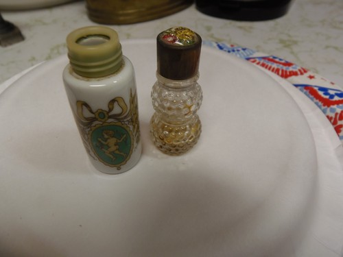 Two Vintage Perfume Bottles, one is Marcel Franck, Limoges, France