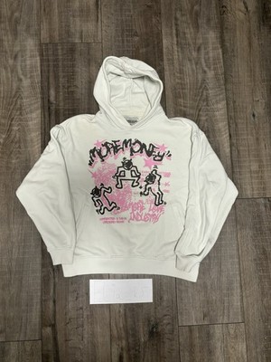 More Money More Love Holdie Herren Kapuzenpullover Hoodie Weiß Gr. M