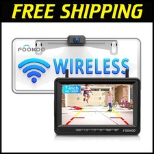 HD 1080P 7-Inch Wireless Backup Camera with Split Screen Monitor - Easy Install
