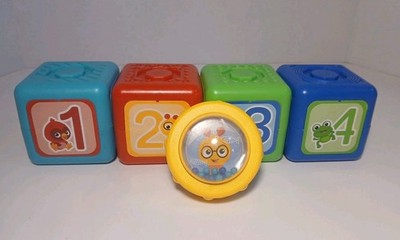 Baby Einstein Connectables Add & Stack Magnetic Activity Blocks, Qty 5, 6+Months
