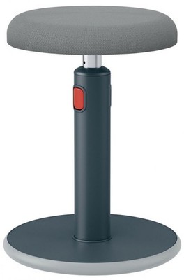 Leitz Ergo Cosy Sit Stand Hocker Samt Grau