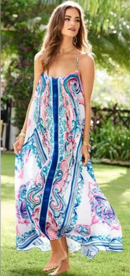 LILLY PULITZER SIZE MEDIUM JUNA MAXI DRESS *SURF SAYULITA* STUNNING 