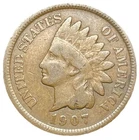 1907 Indian Head Cent - Better Date Early 1900s U.S. Penny