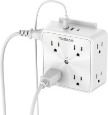 Surge Protector 8 Outlet Extender, Multi Outlet Splitter with 3 USB Wall Charge