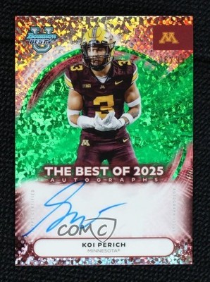 2025 Bowman U Best of Green Mini-Diamond Refractor 6/99 Koi Perich Auto 7ba