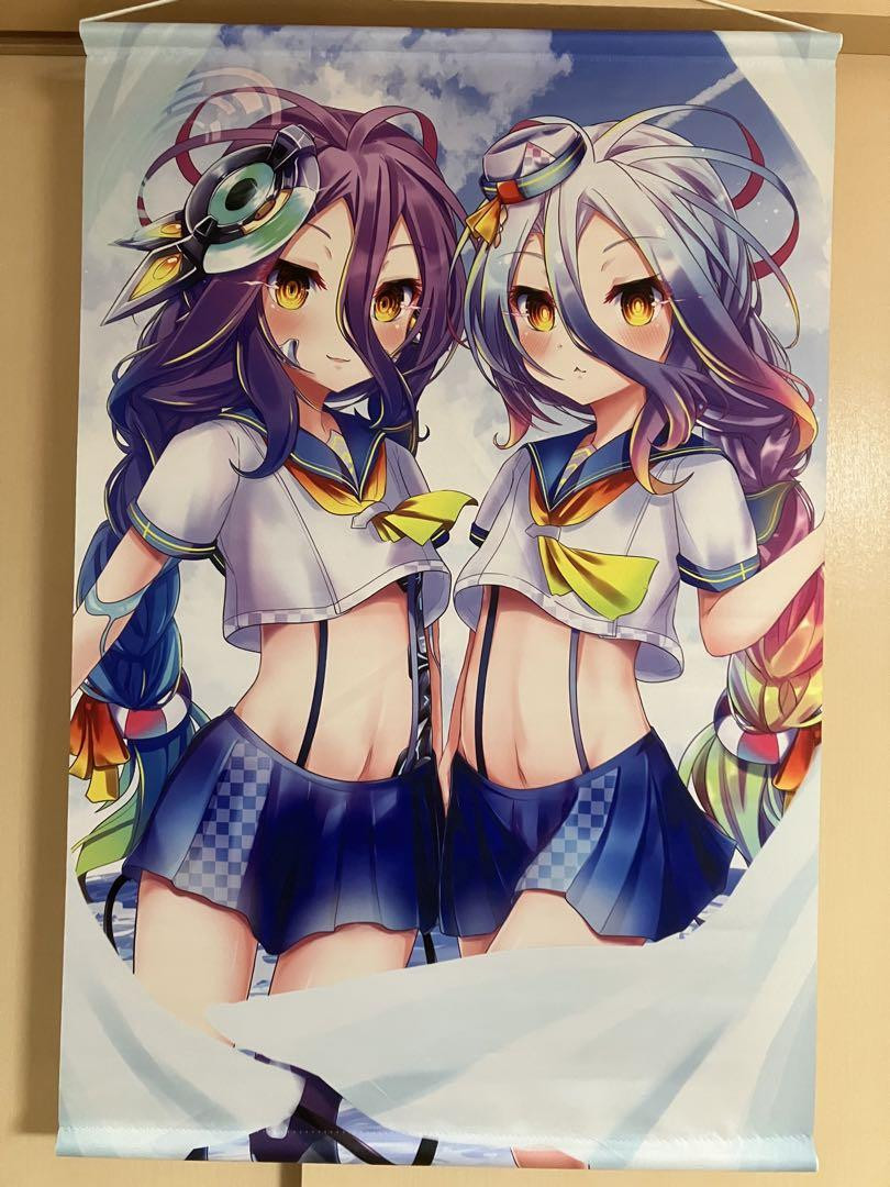 No Game No Life Anime Tapestry Featuring Shiro Schwi and Yuu Kamiya