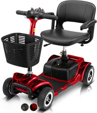 4 Wheel Mobility Scooter - Electric Powered Wheelchair Device - Compact Heavy Du