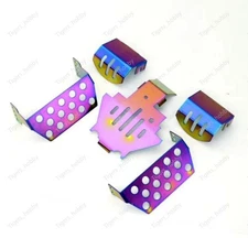 Stainless Steel Chassis Armor Protection Skid Plate 5PCS for Rc Traxxas TRX4 car