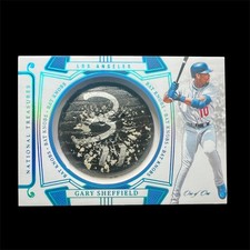 2024 Gary Sheffield Auto Panini National Treasures Game Used Bat Knobs 1/1 🔥