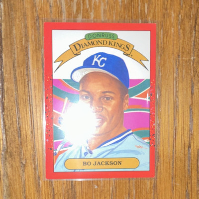 Donruss 1990 Diamond Kings Insert Bo Jackson #1 Kansas City Royals MLB