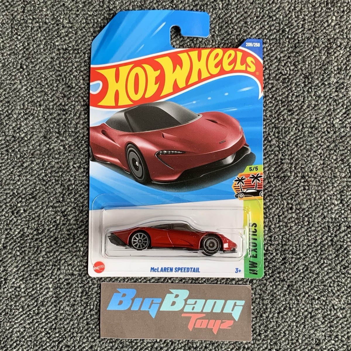 Hot Wheels McLaren Speedtail Red #209 Mainline 2025 Case K/L (In