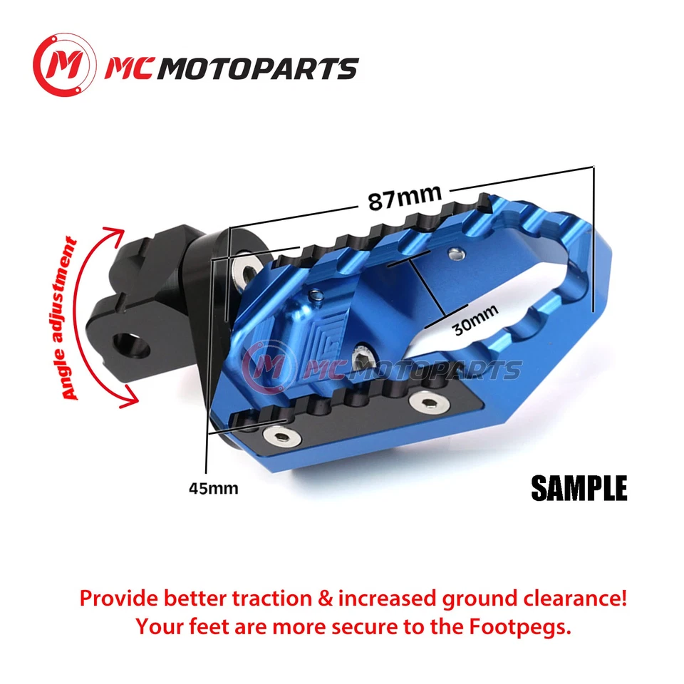 Para Harley Davidson Dyna 1993-2017 1 pulgada delanteras rebajadoras anchas estriberas para piloto Foto 3 de 4