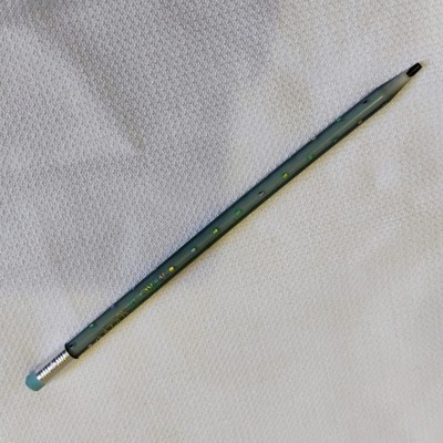 Vintage Sanrio Merci Beaucoup Flexi Pencil 1986 Japan Blue Iridescent Polka Dots