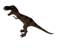 Tyrannosaurus Rex 2011 Rubber T Rex Dinosaur 14" Figure Brown Toy