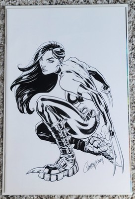 Laura Kinney Wolverine #1  J. Scott Campbell 2nd print 1:25 Virgin Variant Cover
