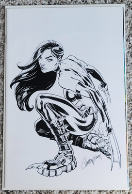 #ad Laura Kinney Wolverine #1 J. Scott Campbell 2nd print 1:25 virgin variant NM $34.99
