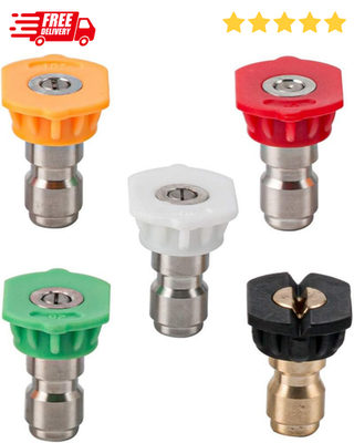 #ad Pressure Washer Tips Set of 5 Pressure Washer Nozzle Tips 1 4 Inch Quick Conne $10.29