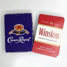 Crown Royal and Winston Playing Cards Adult Themed Deck Advertising