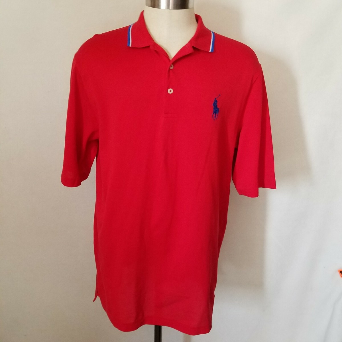 Polo Ralph Lauren Golf Shirt L Red | eBay