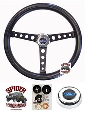 1963-1964 Fairlane Galaxie Steering Wheel Blue Oval 14 12 Classic Black