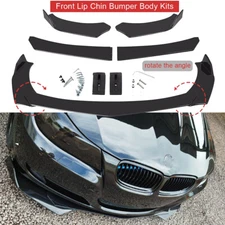 Glossy Black Front Bumper Lip Splitter Spoiler For BMW