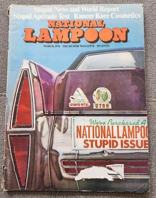 The National Lampoon Magazine Stupid Issue Stupid News & World Report March 1974