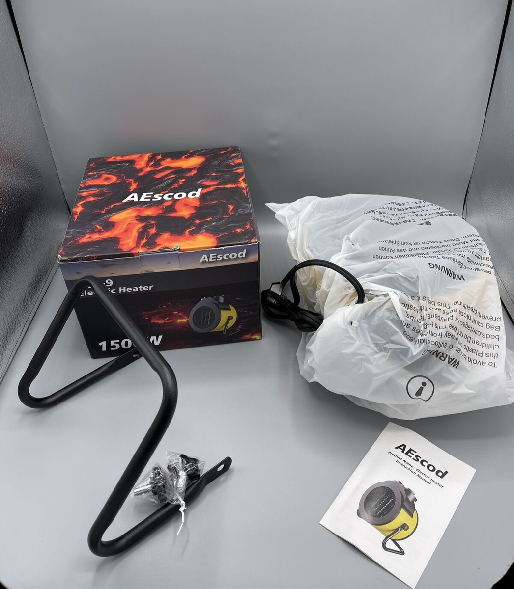 AEscod NFJ-9 1500W Electric Heater w/Overheating u0026amp; Tip Over Protection  | eBay