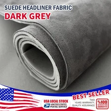 Suede Headliner Gray Fabric Upholstery Roof Liner Repair Replacement Renovation