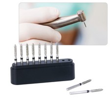10pcs/kit AZDENT Dental Diamond Burs Kit SO-21S for High Speed Handpiece