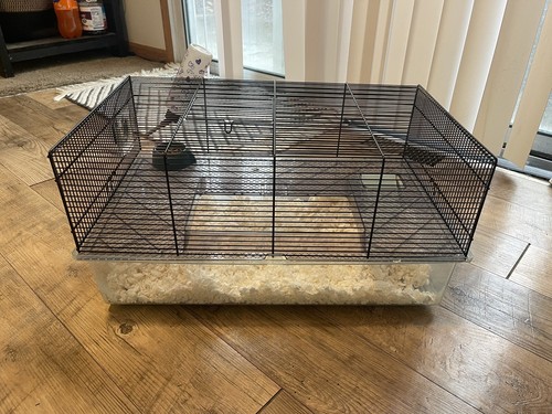 hamster cage and accessories