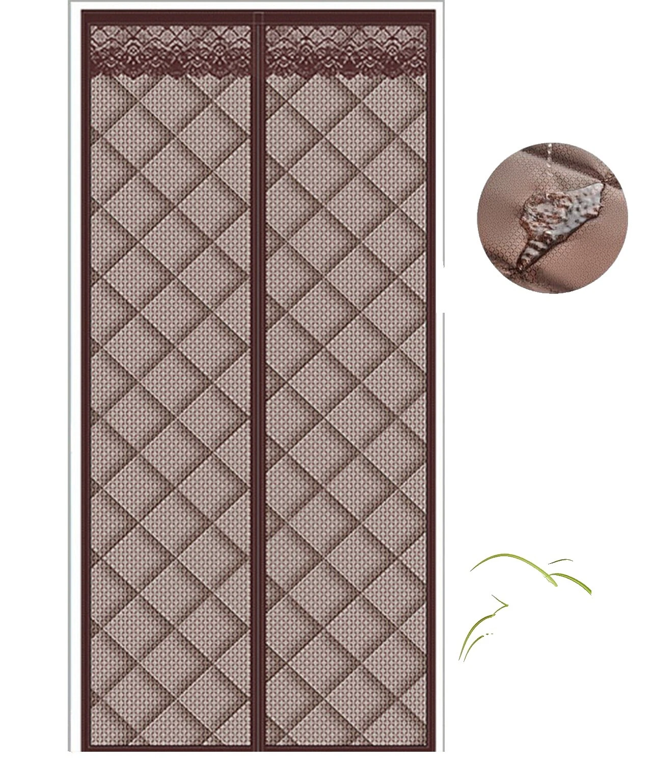 Cotton Brown Window Curtains & Drapes