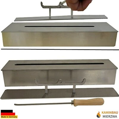 KAMINBAU MIERZWA Quemador de etanol de 5 litros de acero inoxidable para chimeneas de gel y etanol parcialmente regulable