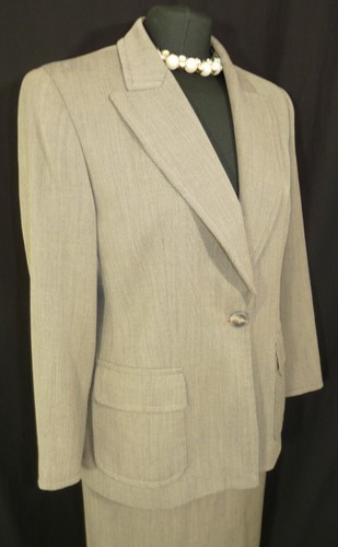 MAX MARA Suit Women's Formal Two Piece Pure Wool Skirt Jacket Uk 14 Eu 40 - Picture 3 of 10