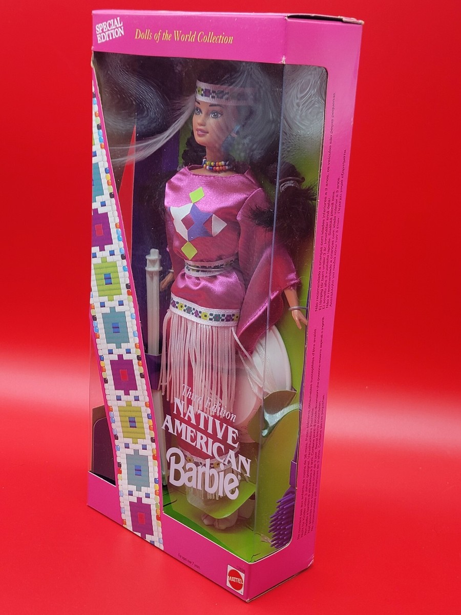 1994 Mattel Dolls of the World Native American Barbie Third