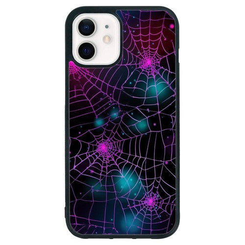 Anti scratch Cover Neon Red Spider Web For iPhone SE XS XR Max 5 6 7 8 Plus - Picture 11 of 25