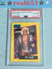 1991 Impel #44 RIC FLAIR | Perfect PSA 10 Gem Mint | WCW Wrestling
