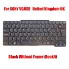 New United Kingdom UK Laptop Keyboard For SONY VAIO VGN-SR VGNSR 148090112 Black