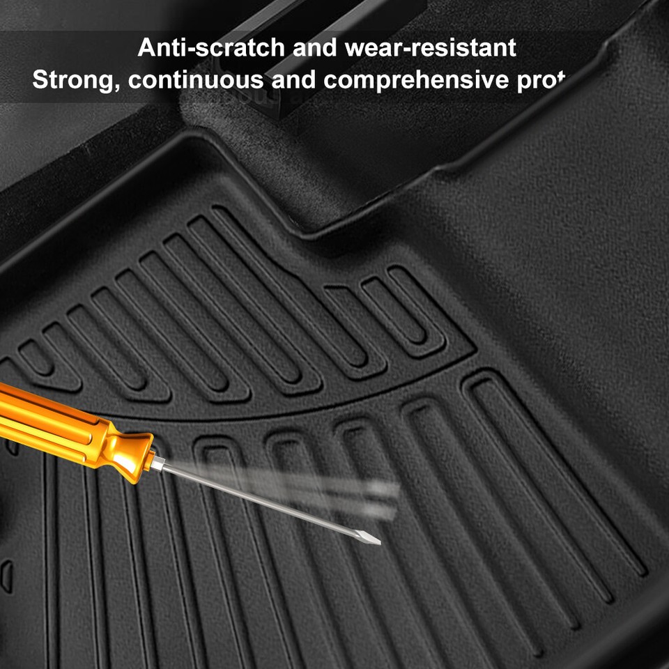 Set of 4 For 2022 2023 Hyundai Tucson Hybrid Black Car Floor Mats & 1