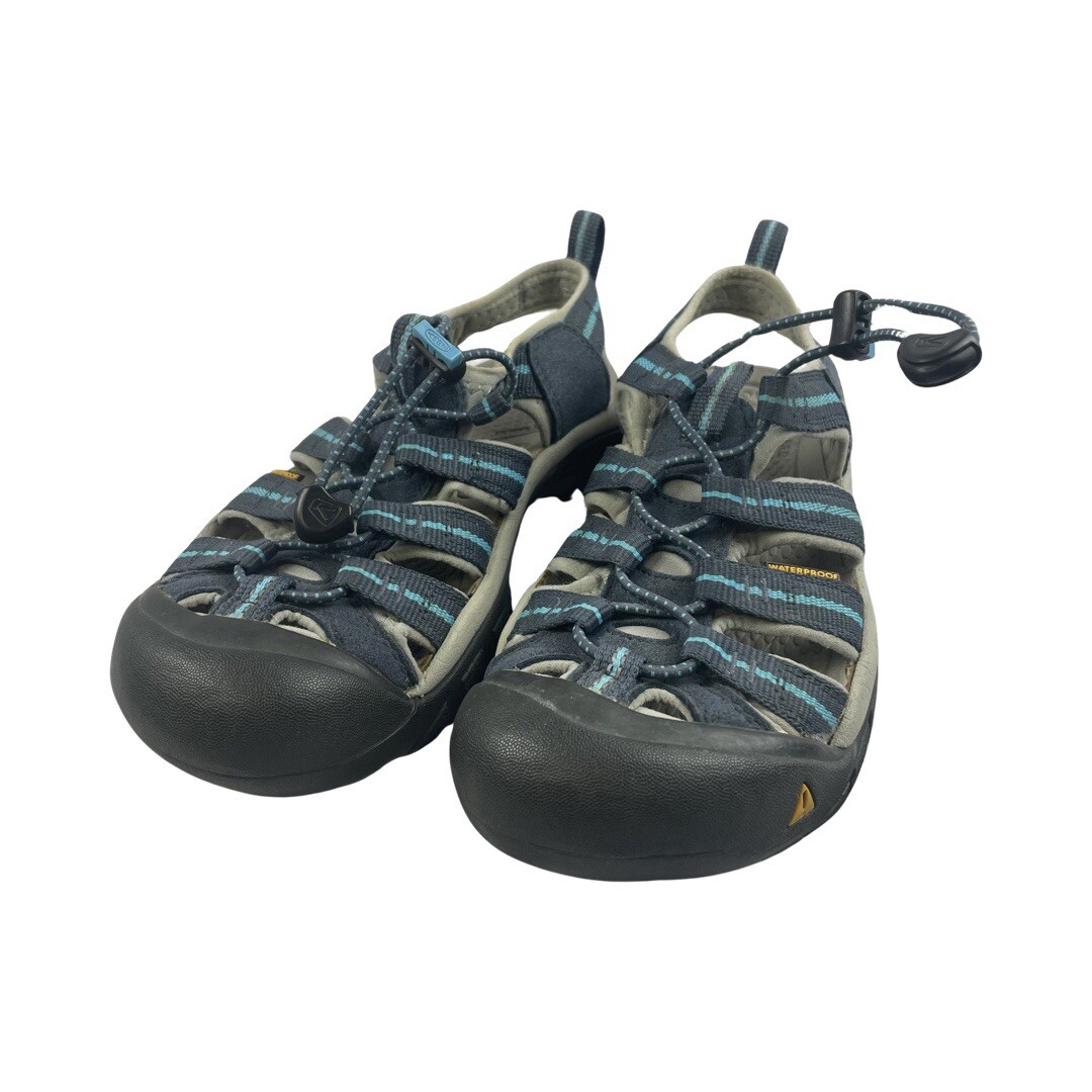 KEEN Sandali da acqua blu Newport taglia 5 punta chiusa Newport escursioni all'aperto LEGGI